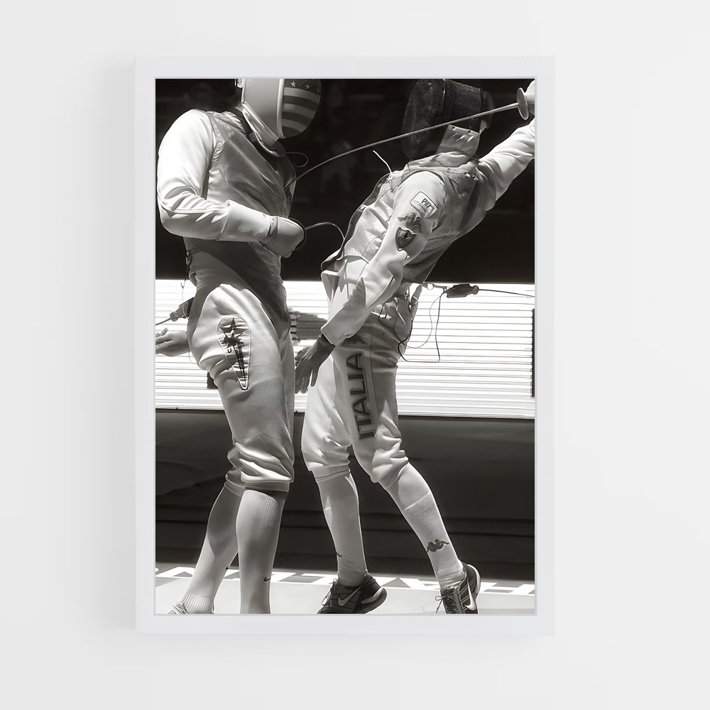 Poster Olympics fencing – affiche Escrime (vue 3)